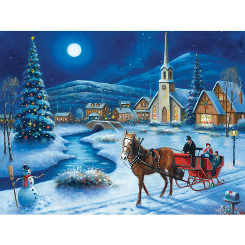 Winter Sleigh Ride 300 Large Piece Jigsaw Puzzle
