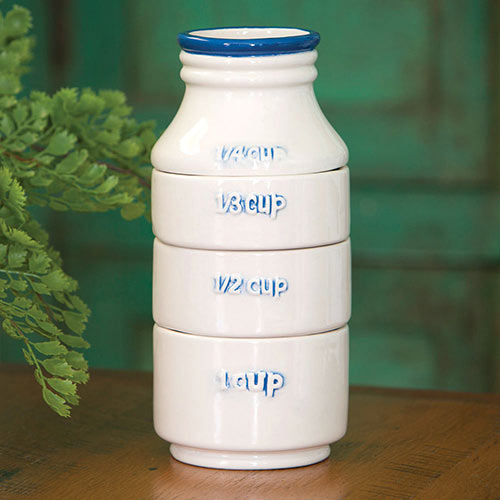 Milk Bottle Measuring Cups 4 Piece Set