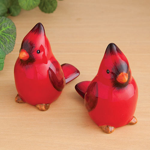 Cardinal Salt & Pepper Shakers