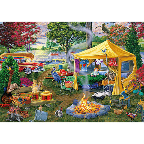 Seasons End Campfire 500 Piece Jigsaw Puzzle