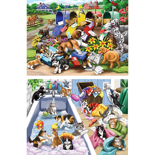 Set of 2: Nancy Wernersbach 300 Large Piece Jigsaw Puzzles
