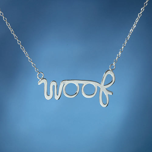 Sterling Silver Woof Necklace