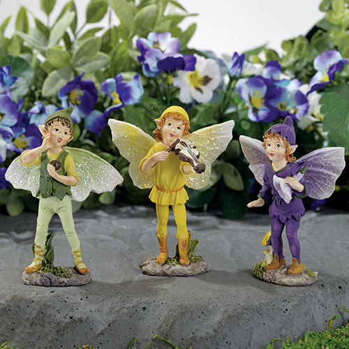 Set of 3: Magical Pixies Figurines