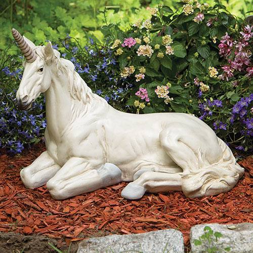 The Elusive Unicorn Garden Sculpture