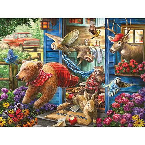 Who Left the Door Open? 300 Large Piece Jigsaw Puzzle
