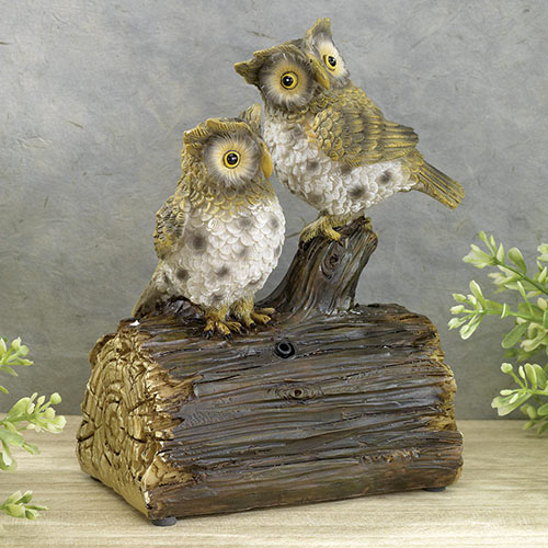 Hooting Owls Sound Sensor Sculpture