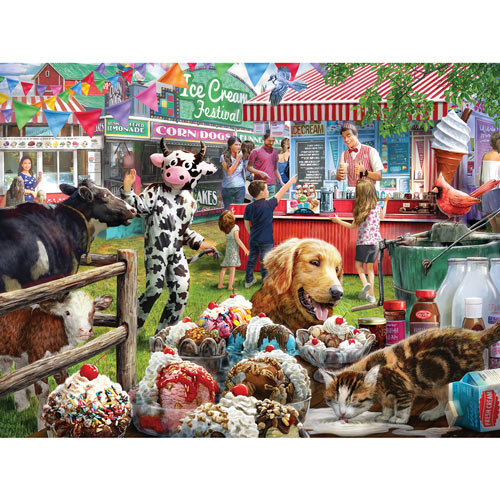 Ice Cream Festival 300 Large Piece Jigsaw Puzzle