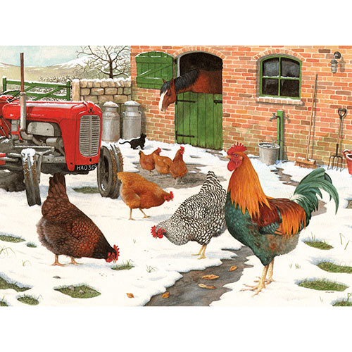 Winter Hens 500 Piece Jigsaw Puzzle