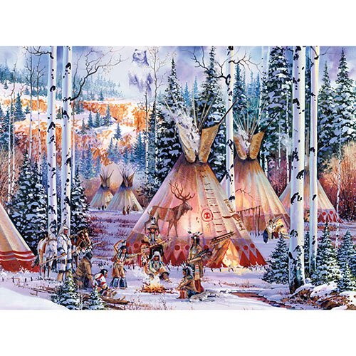 The Bear Spirit 500 Piece Glow-in-the-Dark Jigsaw Puzzle