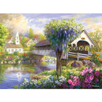 Picturesque Covered Bridge 500 Piece Jigsaw Puzzle