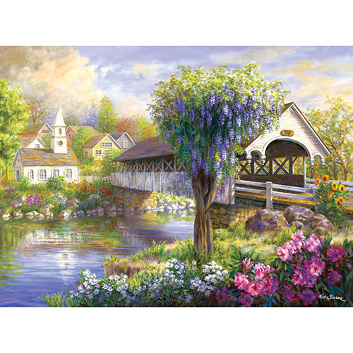 Picturesque Covered Bridge 1000 Piece Jigsaw Puzzle