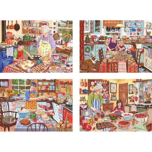 Set of 4: Tracy Hall 1000 Piece Jigsaw Puzzles