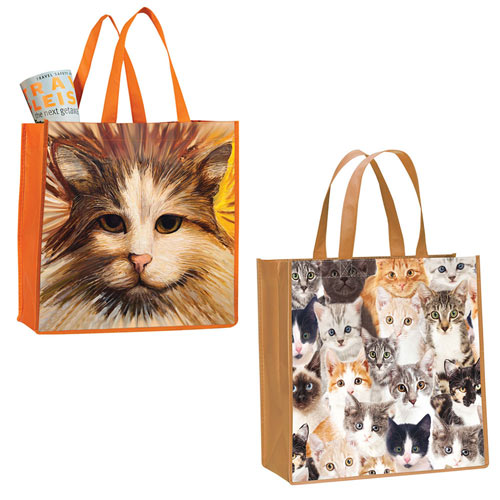 Set of 2: Cat Tote Bags