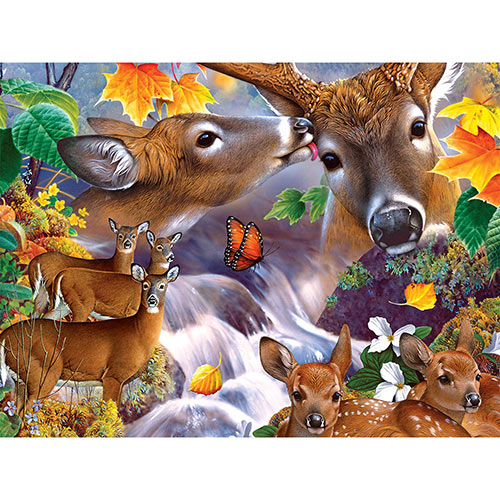 Deer Collage 500 Piece Jigsaw Puzzle