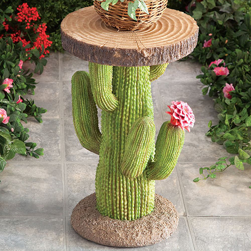 Southwest Cactus Side Table