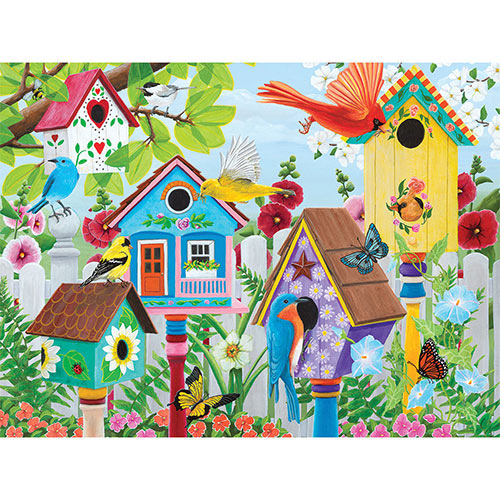Birdhouse Garden 300 Large Piece Jigsaw Puzzle