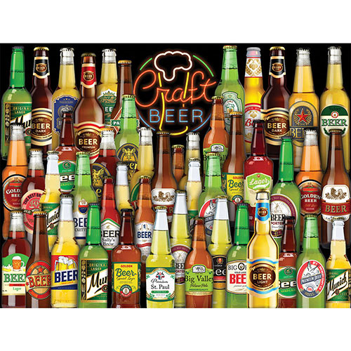 Craft Beer Collage 300 Large Piece Jigsaw Puzzle