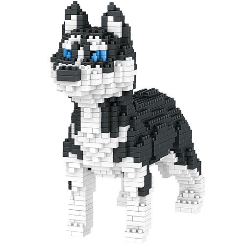 Dog Breed 3-D Block Puzzle- Husky
