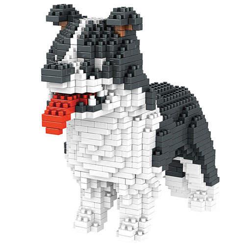 Dog Breed 3-D Block Puzzle- Border Collie