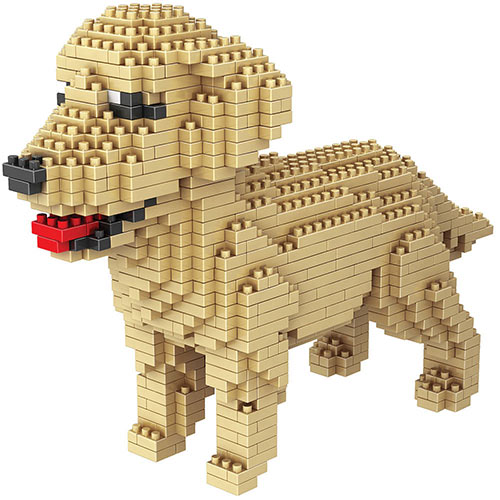 Dog Breed 3-D Block Puzzle- Golden Retriever