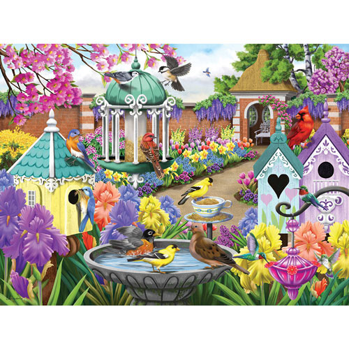 At Home In The Victorian Garden 300 Large Piece Jigsaw Puzzle