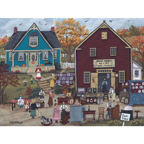 A Country Sale 300 Large Piece Jigsaw Puzzle