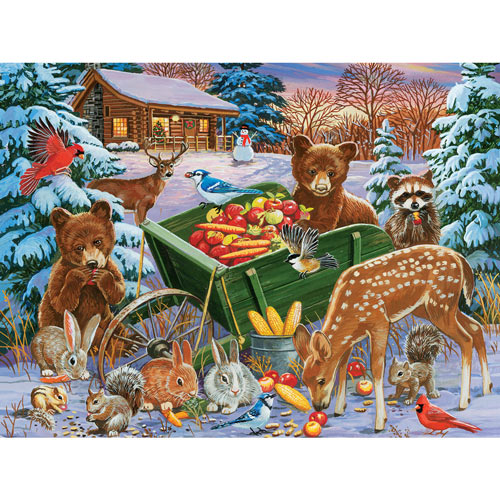 Feast For Forest Friends 500 Piece Jigsaw Puzzle