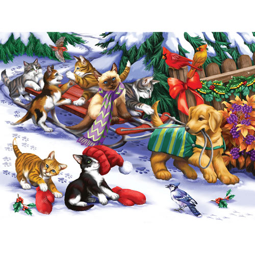 Let's Go Sledding 300 Large Piece Jigsaw Puzzle