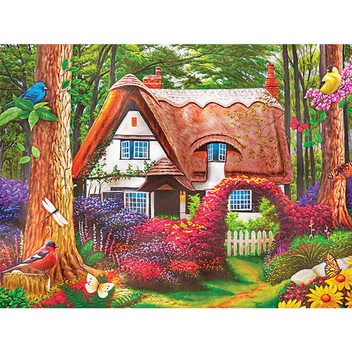 Cottage In the Woods 1000 Piece Jigsaw Puzzle
