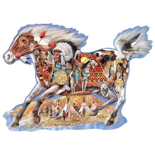 Painted Beauty 750 Piece Shaped Jigsaw Puzzle