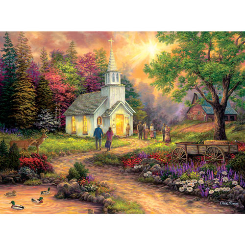 Country Church 1000 Piece Jigsaw Puzzle
