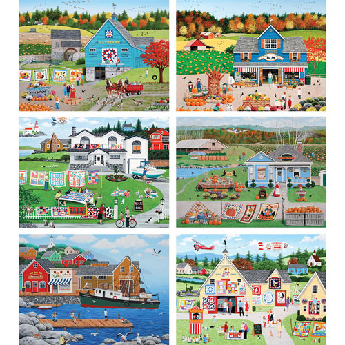 Set of 6: Wilfrido Limvalencia 1000 Piece Jigsaw Puzzles