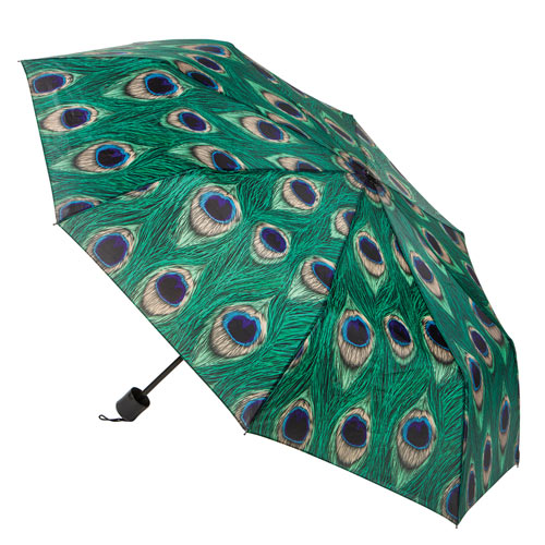 Compact Peacock Umbrella