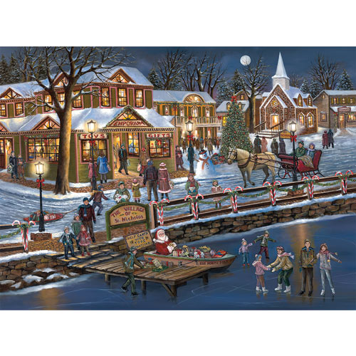 St. Nicholas Village 300 Large Piece Jigsaw Puzzle