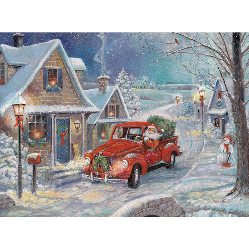 Santa's Snowy Delivery 500 Piece Jigsaw Puzzle