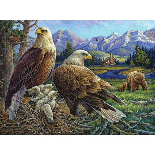 Eagles At The Nest 300 Large Piece Jigsaw Puzzle