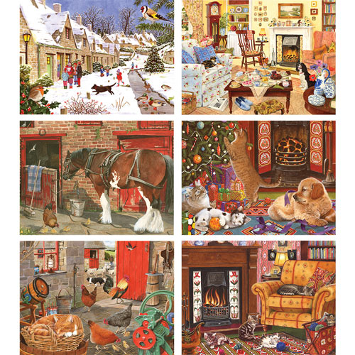 Set of 6: Tracy Hall 1000 Piece Jigsaw Puzzles