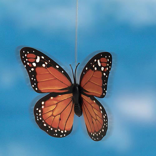 Orange Monarch Solar Flutter Butterfly