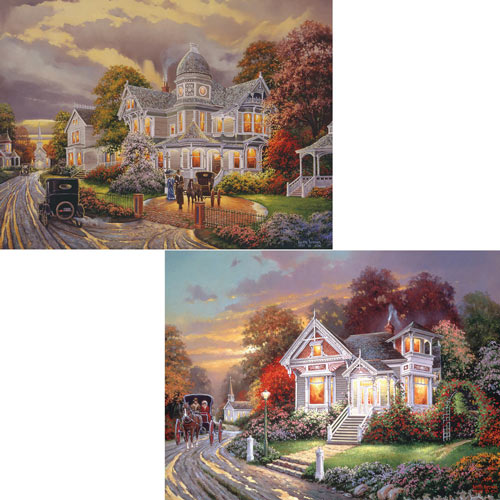 Set of 2: Keith Brown 300 Large Piece Jigsaw Puzzles