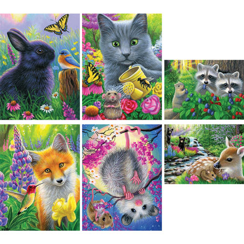 Set of 6: Bridget Voth 300 Large Piece Jigsaw Puzzles