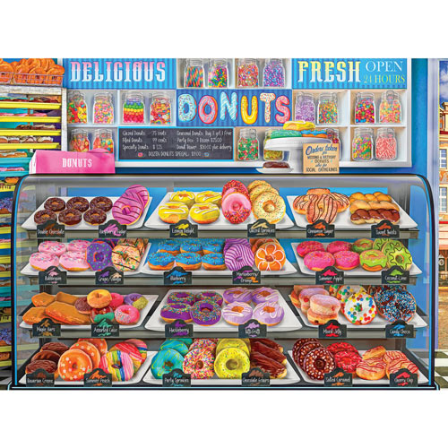 Delicious Donuts Daily 500 Piece Jigsaw Puzzle