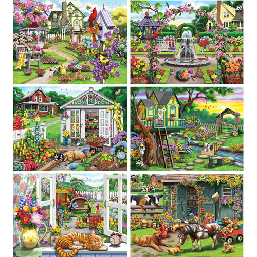 Set of 6: Nancy Wernersbach 1000 Piece Jigsaw Puzzles