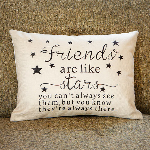Good Friends Are Like Stars Accent Pillow