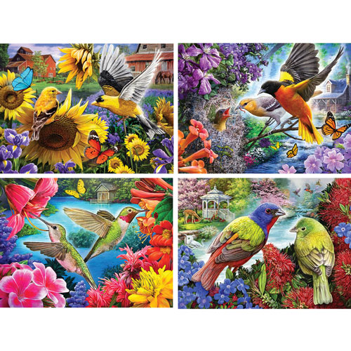 Set of 4: Larry Jones 500 Piece Jigsaw Puzzles