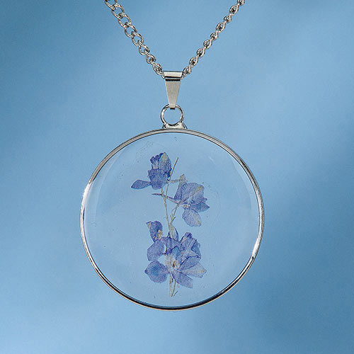 Birth Flower Necklace - February (Iris)