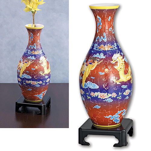 Dragon and Phoenix Vase Puzzle