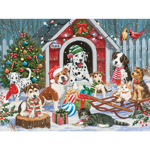 Christmas At Duke's House 300 Large Piece Jigsaw Puzzle