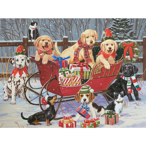 Santa's Helpers 300 Large Piece Jigsaw Puzzle