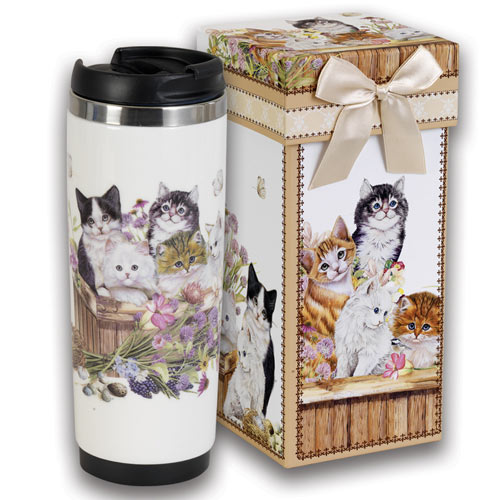Cats In A Basket Travel Mug