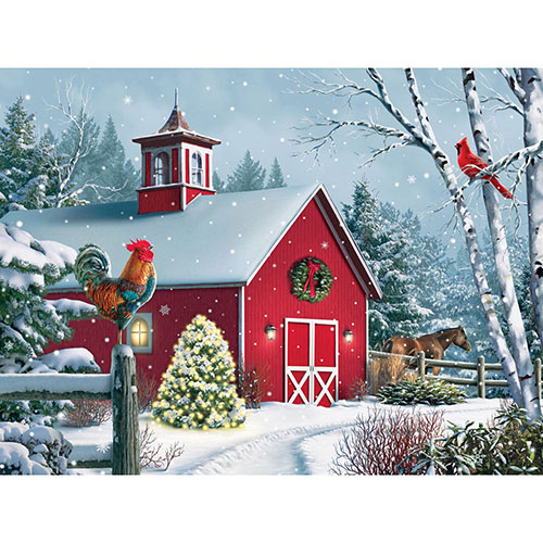 Winter Barn II 1000 Piecee Jigsaw Puzzle